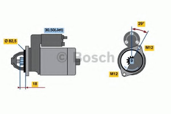 BOSCH 0 986 021 610 Стартер 