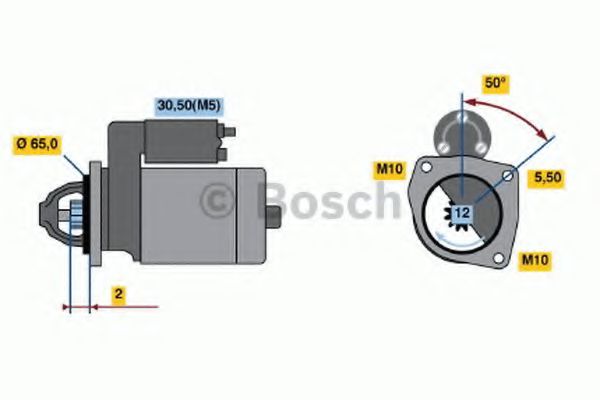 BOSCH 0 986 021 741 Стартер<br >10 2007 