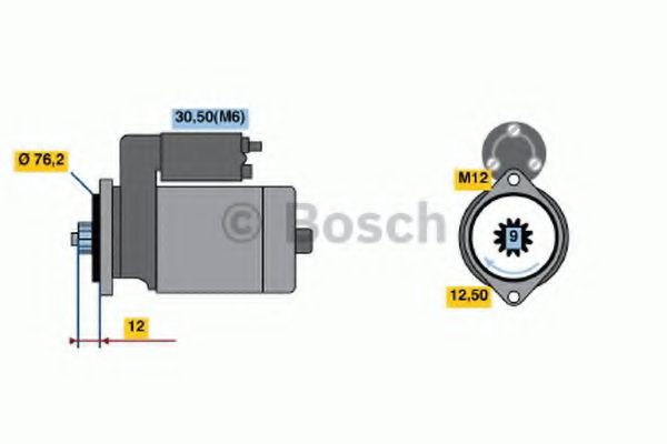 BOSCH 0 986 021 910 Стартер 