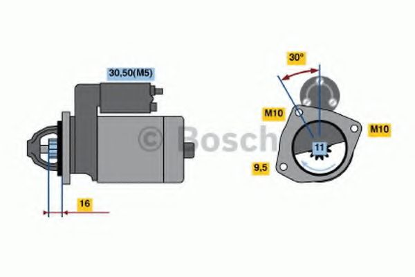 BOSCH 0 986 022 131 Стартер<br >для автомобилей без функции старт-стоп 