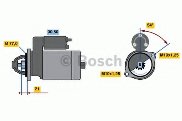 BOSCH 0 986 022 591 Стартер 