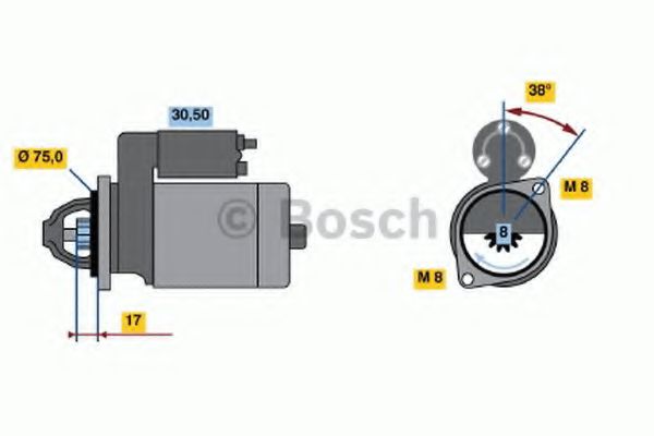 BOSCH 0 986 022 601 Стартер<br >01 2011 