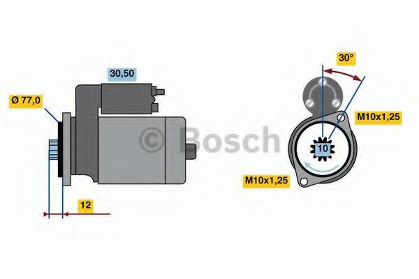 BOSCH 0 986 022 700 Стартер 08 2010 для MITSUBISHI CHALLENGER (Митсубиши/митсубиси Чаллэнгэр) BOSCH 0 986 022 700 Стартер 08 2010 для MITSUBISHI CHALLENGER (Митсубиши/митсубиси Чаллэнгэр)