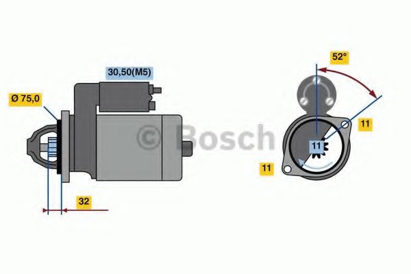 BOSCH 0 986 023 250 Стартер для CHEVROLET VECTRA (Шевроле Vэcтра) BOSCH 0 986 023 250 Стартер для CHEVROLET VECTRA (Шевроле Vэcтра)