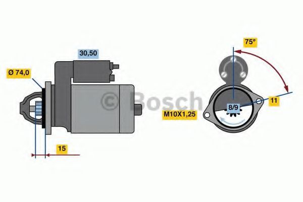 BOSCH 0 986 023 550 Стартер 08 2005 для TOYOTA ECHO (Тойота/тоета Эчо) BOSCH 0 986 023 550 Стартер 08 2005 для TOYOTA ECHO (Тойота/тоета Эчо)