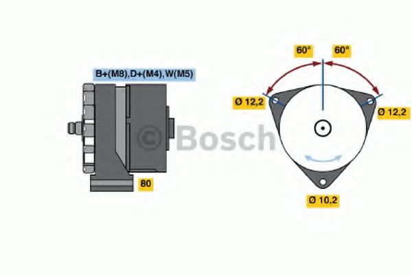 BOSCH 0 986 041 570 Генератор 