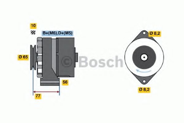 BOSCH 0 986 030 880 Генератор DELCO REMY для OPEL ASCONA B (Опель Асcона б) BOSCH 0 986 030 880 Генератор DELCO REMY для OPEL ASCONA B (Опель Асcона б)