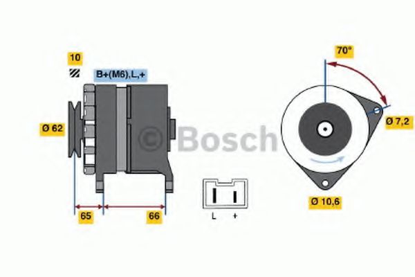 BOSCH 0 986 031 711 Генератор C1E 726 для RENAULT LE CAR (Рено Лэ cар) BOSCH 0 986 031 711 Генератор C1E 726 для RENAULT LE CAR (Рено Лэ cар)