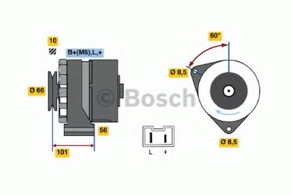 BOSCH 0 986 031 831 Генератор 06 1985 для RENAULT (Рено) BOSCH 0 986 031 831 Генератор 06 1985 для RENAULT (Рено)