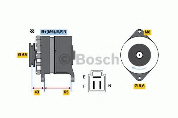 BOSCH 0 986 032 381 Генератор для SUZUKI (Сузуки) BOSCH 0 986 032 381 Генератор для SUZUKI (Сузуки)