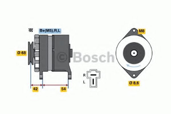 BOSCH 0 986 032 611 Генератор 50 для MITSUBISHI MONTERO (Митсубиши/митсубиси Монтэро) BOSCH 0 986 032 611 Генератор 50 для MITSUBISHI MONTERO (Митсубиши/митсубиси Монтэро)