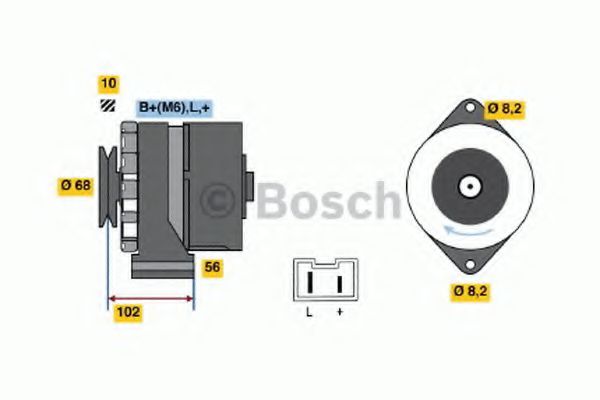 BOSCH 0 986 032 740 Генератор C1J 770, 782 для RENAULT ALLIANCE (Рено Аллианcэ) BOSCH 0 986 032 740 Генератор C1J 770, 782 для RENAULT ALLIANCE (Рено Аллианcэ)