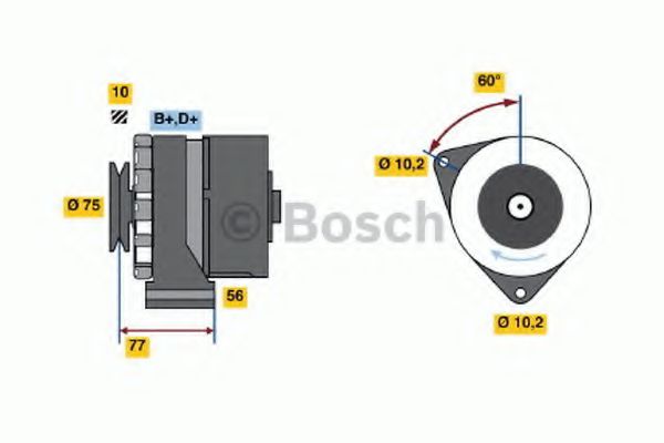 BOSCH 0 986 033 150 Генератор для MERCEDES-BENZ SL (Мэрcэдэс-бэнз Сл) BOSCH 0 986 033 150 Генератор для MERCEDES-BENZ SL (Мэрcэдэс-бэнз Сл)