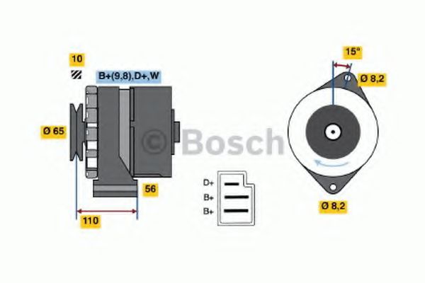 BOSCH 0 986 033 350 Генератор для VOLKSWAGEN VANAGON III (Фольксваген Vанагон 3) BOSCH 0 986 033 350 Генератор для VOLKSWAGEN VANAGON III (Фольксваген Vанагон 3)