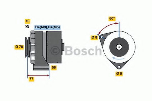 BOSCH 0 986 034 110 Генератор 90 для BMW 7 (Бмв 7) BOSCH 0 986 034 110 Генератор 90 для BMW 7 (Бмв 7)