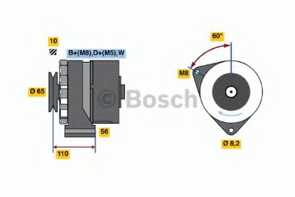 BOSCH 0 986 038 090 Генератор 90 для VOLKSWAGEN LT 28-35 I (Фольксваген Лт 28-35 и) BOSCH 0 986 038 090 Генератор 90 для VOLKSWAGEN LT 28-35 I (Фольксваген Лт 28-35 и)