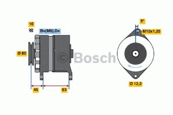 BOSCH 0 986 034 390 Генератор <21072> для LADA TOSCANA (Лада Тосcана) BOSCH 0 986 034 390 Генератор <21072> для LADA TOSCANA (Лада Тосcана)
