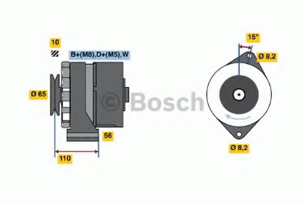 BOSCH 0 986 034 560 Генератор для VOLKSWAGEN VANAGON III (Фольксваген Vанагон 3) BOSCH 0 986 034 560 Генератор для VOLKSWAGEN VANAGON III (Фольксваген Vанагон 3)
