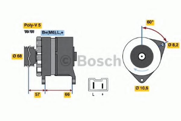 BOSCH 0 986 034 841 Генератор F8M 730 для RENAULT EXTRA (Рено Эxтра) BOSCH 0 986 034 841 Генератор F8M 730 для RENAULT EXTRA (Рено Эxтра)