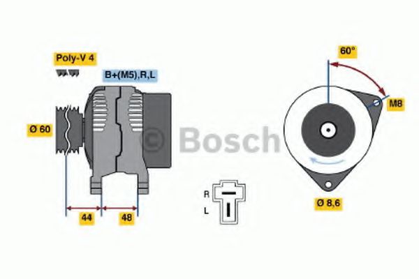 BOSCH 0 986 035 291 Генератор для MITSUBISHI ETERNA III (Митсубиши/митсубиси Этэрна 3) BOSCH 0 986 035 291 Генератор для MITSUBISHI ETERNA III (Митсубиши/митсубиси Этэрна 3)