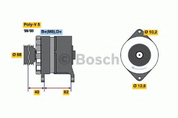 BOSCH 0 986 035 700 Генератор для FIAT TEMPRA (Фиат Тэмпра) BOSCH 0 986 035 700 Генератор для FIAT TEMPRA (Фиат Тэмпра)