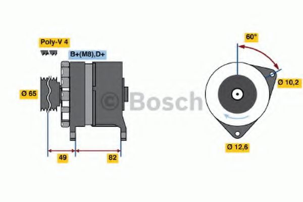 BOSCH 0 986 035 720 Генератор для FIAT TEMPRA (Фиат Тэмпра) BOSCH 0 986 035 720 Генератор для FIAT TEMPRA (Фиат Тэмпра)