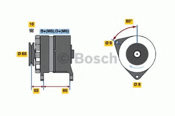 BOSCH 0 986 035 800 Генератор для BMW 3 (Бмв 3)