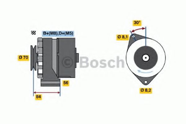 BOSCH 0 986 035 841 Генератор для BMW 5 (Бмв 5)
