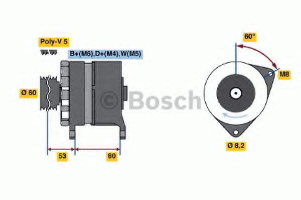 BOSCH 0 986 036 211 Генератор RFM для FORD MONDEO (Форд Мондэо) BOSCH 0 986 036 211 Генератор RFM для FORD MONDEO (Форд Мондэо)