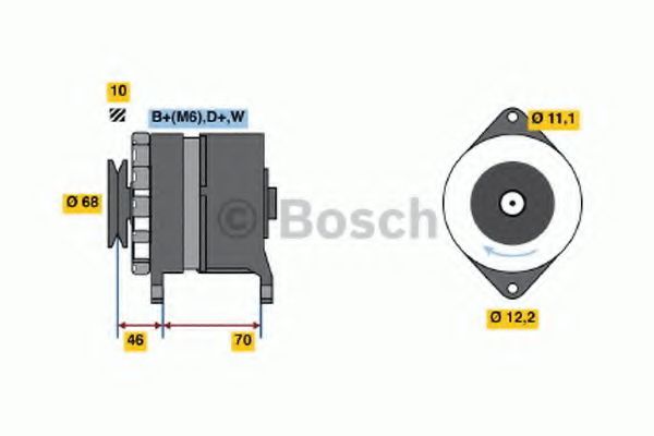 BOSCH 0 120 488 195 Генератор 55 для ALFA-ROMEO (Алфа-ромэо) BOSCH 0 120 488 195 Генератор 55 для ALFA-ROMEO (Алфа-ромэо)