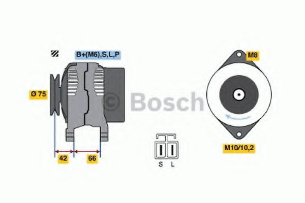 BOSCH 0 986 036 331 Генератор B3<Kat. > для MAZDA 323 III (Мазда 323 3) BOSCH 0 986 036 331 Генератор B3<Kat. > для MAZDA 323 III (Мазда 323 3)