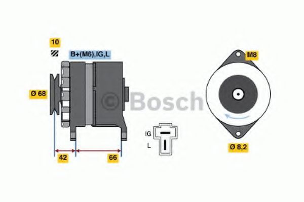 BOSCH 0 986 036 501 Генератор F10AK для SUZUKI (Сузуки) BOSCH 0 986 036 501 Генератор F10AK для SUZUKI (Сузуки)