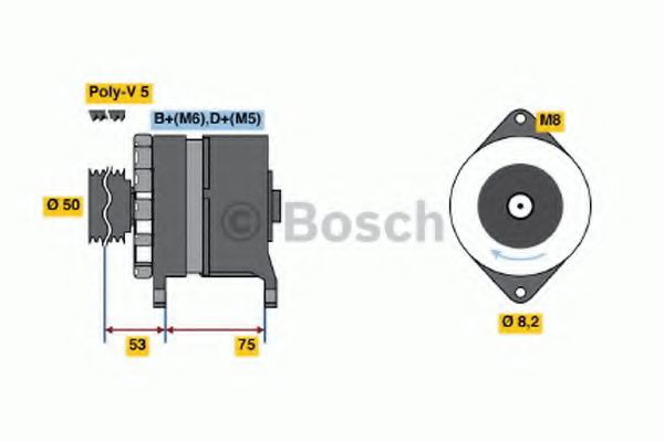 BOSCH 0 120 488 201 Генератор для автомобилей с усиленным рулевым механизмом для OPEL (Опель) BOSCH 0 120 488 201 Генератор для автомобилей с усиленным рулевым механизмом для OPEL (Опель)