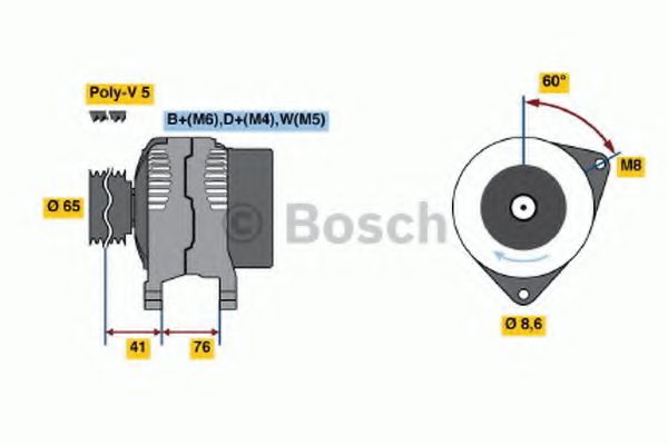 BOSCH 0 986 036 701 Генератор 11 1988 для FORD MONDEO (Форд Мондэо) BOSCH 0 986 036 701 Генератор 11 1988 для FORD MONDEO (Форд Мондэо)