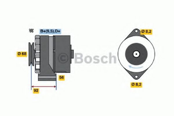 BOSCH 0 986 036 930 Генератор для FIAT DUNA (Фиат Дуна) BOSCH 0 986 036 930 Генератор для FIAT DUNA (Фиат Дуна)