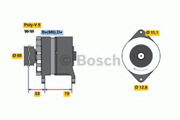 BOSCH 0 986 037 150 Генератор для FIAT SUPERBRAVO (Фиат Супербраvо) BOSCH 0 986 037 150 Генератор для FIAT SUPERBRAVO (Фиат Супербраvо)