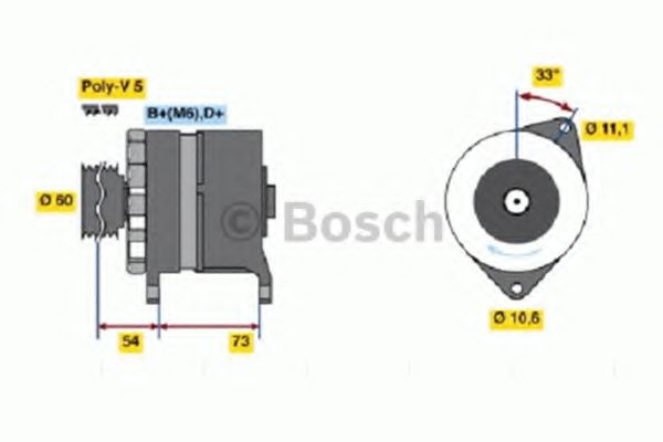 BOSCH 0 986 037 160 Генератор для LANCIA (Лансиа/лянча) BOSCH 0 986 037 160 Генератор для LANCIA (Лансиа/лянча)