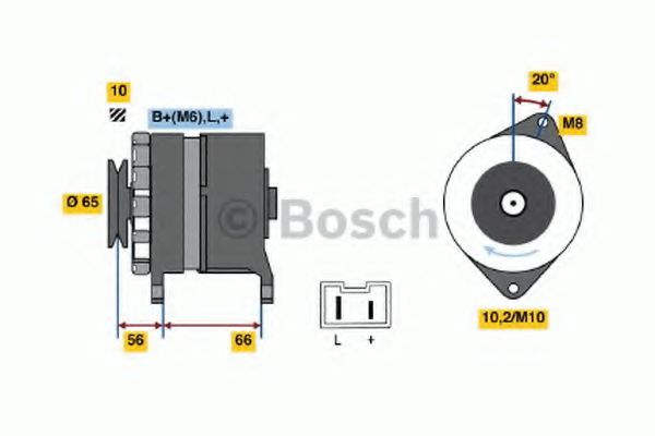 BOSCH 0 986 037 321 Генератор для автомобилей без кондиционера для RENAULT LUTECIA I (Рено Лутэcиа и) BOSCH 0 986 037 321 Генератор для автомобилей без кондиционера для RENAULT LUTECIA I (Рено Лутэcиа и)
