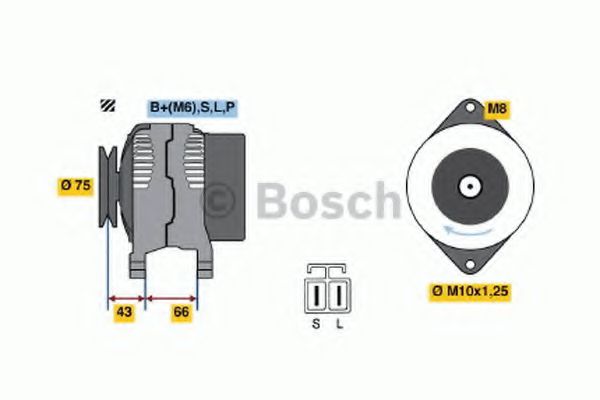 BOSCH 0 986 037 491 Генератор 03 1991 для MAZDA 323 ASTINA IV (Мазда 323 астина 4) BOSCH 0 986 037 491 Генератор 03 1991 для MAZDA 323 ASTINA IV (Мазда 323 астина 4)