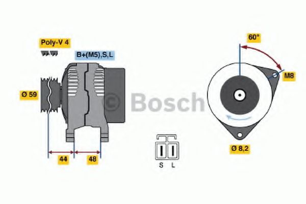 BOSCH 0 986 037 981 Генератор для MITSUBISHI ETERNA IV (Митсубиши/митсубиси Этэрна иv) BOSCH 0 986 037 981 Генератор для MITSUBISHI ETERNA IV (Митсубиши/митсубиси Этэрна иv)