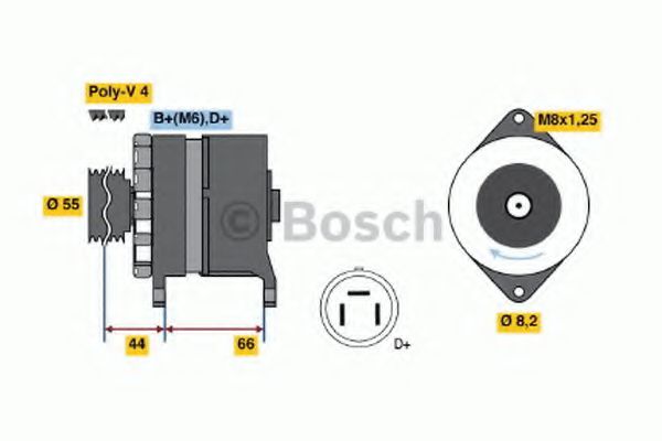 BOSCH 0 986 038 220 Генератор для SUZUKI (Сузуки) BOSCH 0 986 038 220 Генератор для SUZUKI (Сузуки)