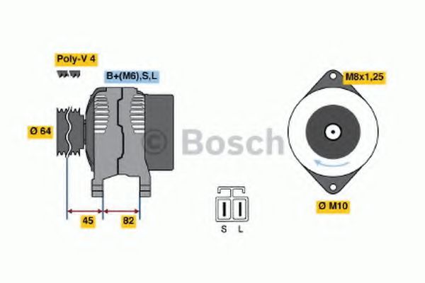BOSCH 0 986 038 281 Генератор GA16DS<AY> для NISSAN PRIMERA (Ниссан Примера) BOSCH 0 986 038 281 Генератор GA16DS<AY> для NISSAN PRIMERA (Ниссан Примера)