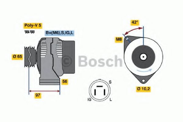 BOSCH 0 986 038 591 Генератор для HONDA PRELUDE III (Хонда Прэлудэ 3) BOSCH 0 986 038 591 Генератор для HONDA PRELUDE III (Хонда Прэлудэ 3)