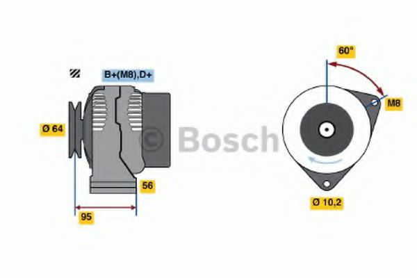 BOSCH 0 120 335 006 Генератор 50 для PEUGEOT 106 I (Пежо 106 и) BOSCH 0 120 335 006 Генератор 50 для PEUGEOT 106 I (Пежо 106 и)