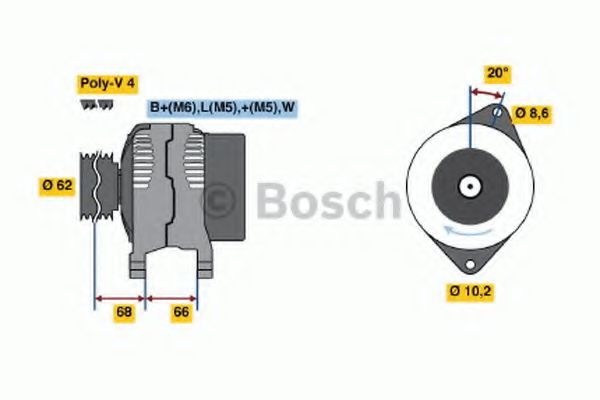 BOSCH 0 986 038 881 Генератор для автомобилей без кондиционера для RENAULT SAFRANE (Рено Сафранэ) BOSCH 0 986 038 881 Генератор для автомобилей без кондиционера для RENAULT SAFRANE (Рено Сафранэ)