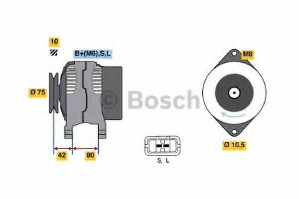 BOSCH 0 986 038 920 Генератор 04 1996 для FORD MAVERICK (Форд Маvэриcк) BOSCH 0 986 038 920 Генератор 04 1996 для FORD MAVERICK (Форд Маvэриcк)