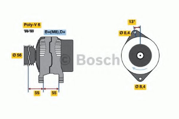 BOSCH 0 123 500 006 Генератор 100 для VOLVO S90 (Вольво С90) BOSCH 0 123 500 006 Генератор 100 для VOLVO S90 (Вольво С90)