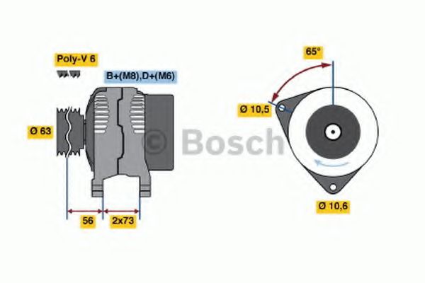 BOSCH 0 986 039 220 Генератор для BMW 3 (Бмв 3) BOSCH 0 986 039 220 Генератор для BMW 3 (Бмв 3)