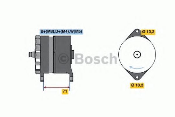 BOSCH 0 120 468 124 Генератор 8060. 45S. 7. . . для IVECO (Ивеко) BOSCH 0 120 468 124 Генератор 8060. 45S. 7. . . для IVECO (Ивеко)