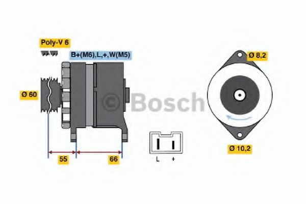 BOSCH 0 986 039 961 Генератор для RENAULT LUTECIA I (Рено Лутэcиа и) BOSCH 0 986 039 961 Генератор для RENAULT LUTECIA I (Рено Лутэcиа и)